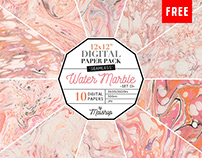 (Free) 10 Seamless Water Marble Textures