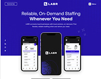 LABR App Landing Page Redesign