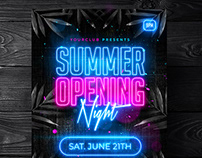 Summer Night Party Flyer (PSD)