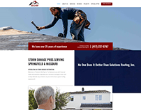Build website with DiVi for Solution Roofing Inc.