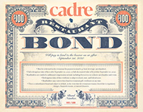 Cadre Restaurant Bond & Posters