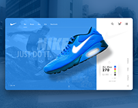Nike Shoes Webpage Concept
