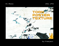 Free DEMO Torn Poster Texture Background