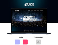 Power Surge Music Group Landing Page UI/UX Design