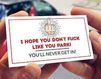 Bad Parking Note Cards