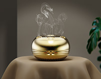 Brass Moxibustion Box丨黄铜艾灸盒