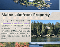 Lakefront property Maine