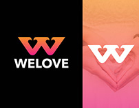 Logo design for Welove | W Love Logo | W Letter Logo