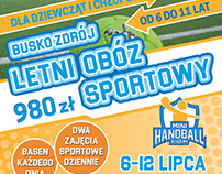 Summer Sport Camp poster / Plakat Letni Obóz Sportowy