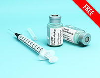 Free Coronavirus Vaccine Mockup PSD Template