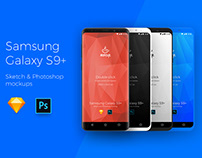 Samsung Galaxy S9+ App Mockups