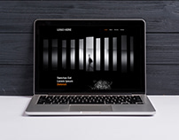 Modern Black Website Template Design