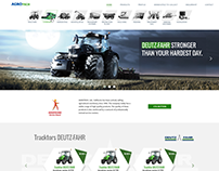 Web page for agrocompany