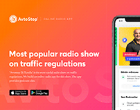 AvtoStop - Online Radio App Design