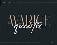 Avarice & Quixotic - modern font duo