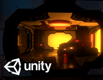 Unity Realtime Sci Fi Corridor / Metaverse Showroom