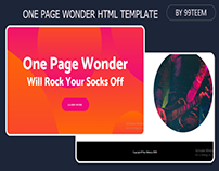 One Day Wonder html template 99steem