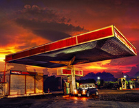 Gasoline gas station