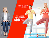 Facebook and AdRoll Ads for Yoga Studio