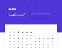 Tap Tap - Mobile App Icon Designs & Web Illustrations
