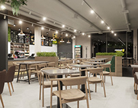 Cafe retail design