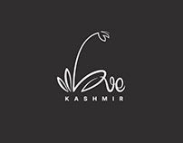 Love Kashmir logo and product branding