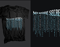 NO MORE SECRETS T-shirt Design