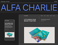 Alfa Charlie studio - website redesign
