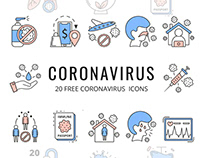 Coronavirus (COVID-19) Free Vector Icons Set