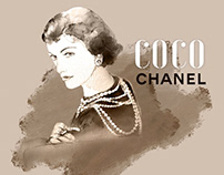 COCO CHANEL / Watercolor Portrait