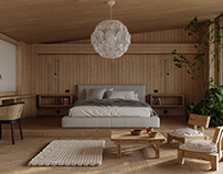 Japandi bedroom + Workhome