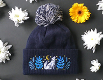 Papio Press x Embroidered Bobble Hats