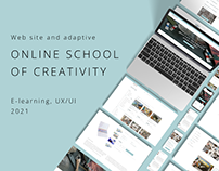 Website for Online school of creativity