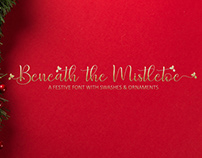 Beneath the Mistletoe - Christmas Font