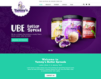 Yammy's Butter Spreads website Design