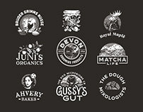 Vintage and retro logos collection