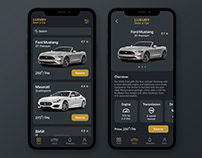 Luxury Rent a Car - Mobile App Concept Design