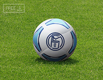 Free Football Soccer ball Mockup PSD