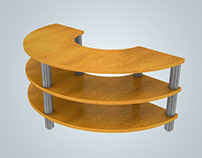 3D Furniture Rendering Model of Multifunctional Table