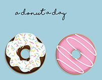 A Donut A Day // Poster Illustration