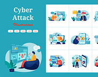 M406_Cyber Attack Illustration Pack