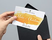 Marc & Char Save-the-Date Card