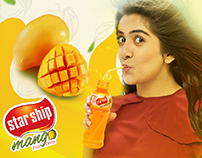 Star Ship Mango Fruit Drink Social Media Content