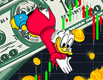 Bitcoin art Scrooge McDuck