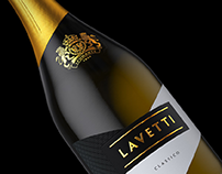 LAVETTI. Sparkling wine. Label design.