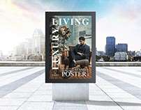 Outdoor Advertisement Stand Poster Mockup Free