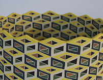 Optical illusions on ceramic surface