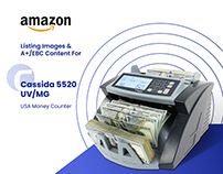 Listing images & A+ content for Cassida Money Counter