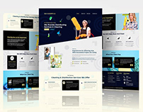 Cleaning Service Website UI Design | Landing Page