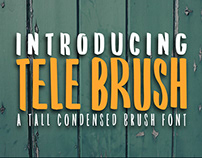 Free Tele Brush Brush Font